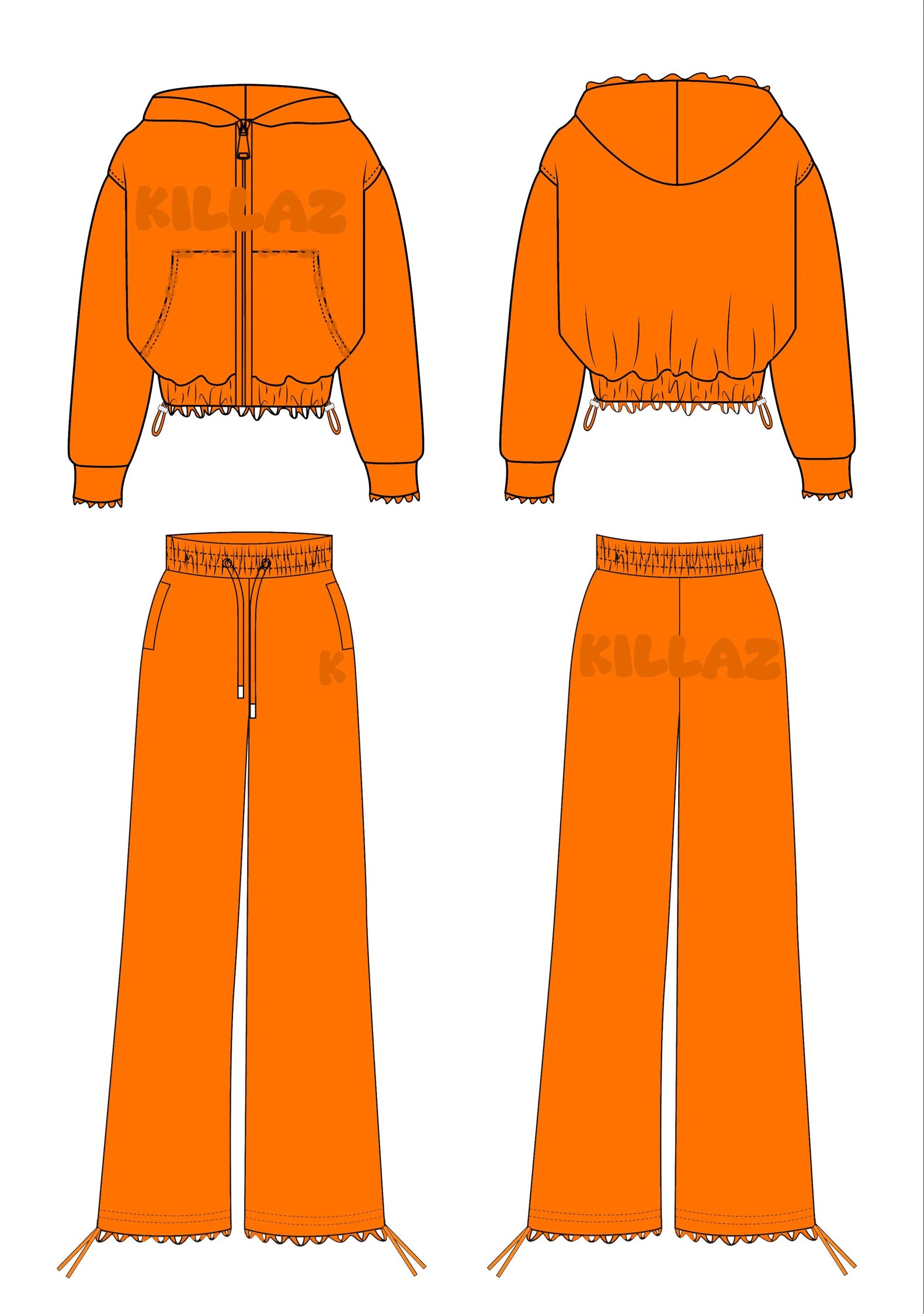 ORANGE KILLAZ WOMEN SETS